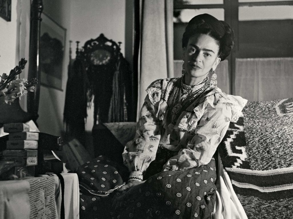 Frida Khalo captured later in her life before she died at age 47.