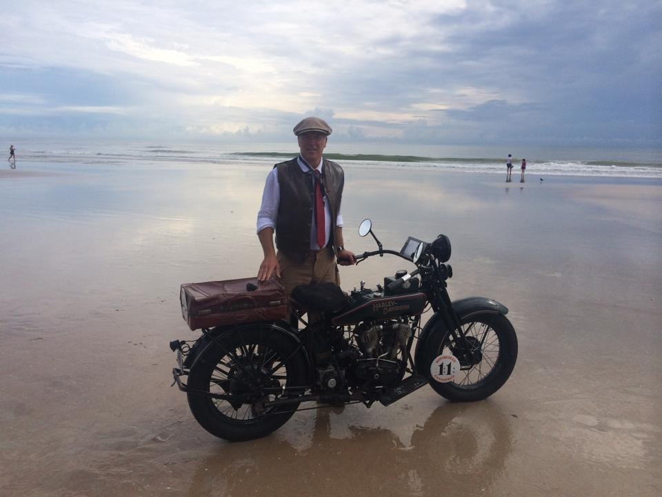 Dean is racing in the Cross Country Cannonball again this year! GO TEAM VINO! From Daytona to Tacoma for the most of September on his 1923 Harley and totally fun period garb made for him in North Beach, SF.